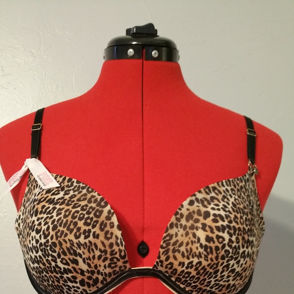 Victorias Secret Very Sexy   Leopard  Push Up Bra